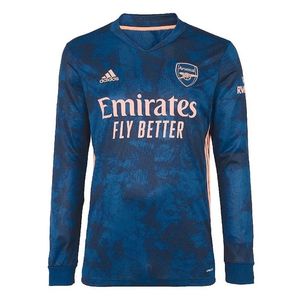 Tailandia Camiseta Arsenal 3ª ML 2020-2021 Azul